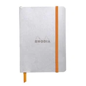 Notes A6, Rhodiarama soft, s gumicom, diktando, silver