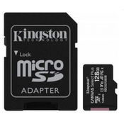 MICRO SD.128GB KINGSTON + 1ad KIN Canvas Plus