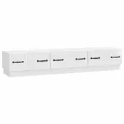 TV ormar s ladicama Bijela visokog sjaja 147 x 34,5 x 27 cm