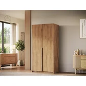 Garderobna omara Bregma II 100 cm - artisan hrast/črni ročaji