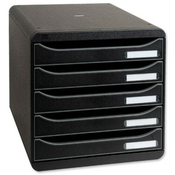 Set ladica Multiform Office Set, 5 ladica, Crna