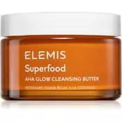 Elemis Superfood AHA Glow Cleansing Butter čistilna maska za obraz za osvetlitev kože 90 ml