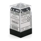 Kockice Chessex - Opaque - Black & White - Dice Block 16mm (12)
