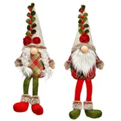 Novogodišnji patuljak/patuljcica u karo bluzi h45cm ( 10036689 )