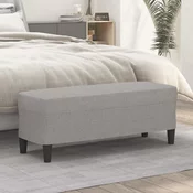 Vidaxl Klop svetlo siva 100x35x41 cm blago