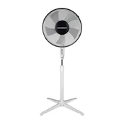 JOHNSON - podni ventilator COLONNA 45W/230V, precnik 43 cm, crna/bela