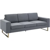 Homestar Sofa 3-sedežna 200x82x78 cm Siva