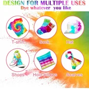 Blackfire Komplet za barvanje oblačil Tie Dye, 12 barv