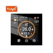 BOT WiFi sobni termostat Tuya RTL5 3A, črn