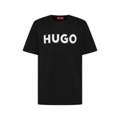 HUGO Majica Dulivio črna/bela