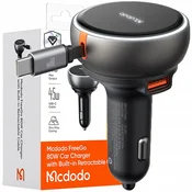 Mcdodo MCDODO ZMOGLJIV HITR AVTO POLNILEC 3X USB USB-C PD 80W LED 1M KABEL