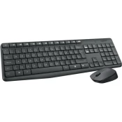 Miramarket Logitech | MK235 | Komplet tipkovnice in miške | Brezžični | Vključena miška | Vključene baterije | ZDA | Črna | 475 g