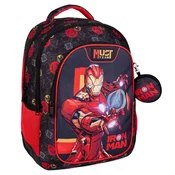 Luna: Must Team Iron Man zaobljen nahrbtnik s 3 predali 32x18x43 cm