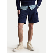 Polo Ralph Lauren Kratke hlače iz tkanine 710964027005 Mornarsko modra Relaxed Fit