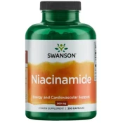 Swanson Nicotinamide Vitamin B3 (Niacinamid), 500 mg, 250 kapsul