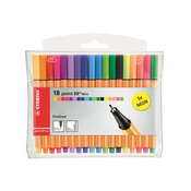 Stabilo Point 88 Mini Neon tűfilc készlet, 18 különböző szín