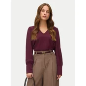 Vero Moda Bluza Esme 10338288 Bordo rdeča Regular Fit