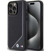 BMW BMHMP15X23PUCPK iPhone 15 Pro Max 6.7 black hardcase Perforated Twisted Line MagSafe (BMHMP15X23PUCPK)