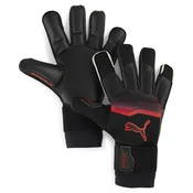 PUMA ULTRA Ultimate Hybrid Goalkeeper Gloves, Accessories, Black/Glowing Red, 9.5