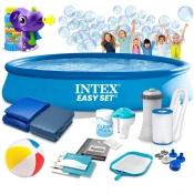 Intex bazen na napuhavanje 457 x 84 cm 15u1 + aparat za mjehuriće gratis