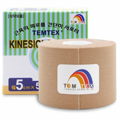 Temtex Tape Classic elasticna traka za mišice i zglobove boja Beige 1 kom