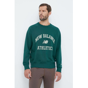 New Balance Jopa Athletics Varsity Fleece Crewneck MT33550 Zelena Regular Fit