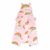 Ružicasta deka za bebe od mikropliša 120x150 cm Rainbow Hearts – Catherine Lansfield