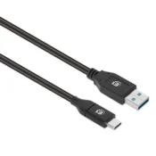 Manhattan kabel USB 3.2, USB-A na USB-C, 1m, crni