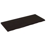 Vidaxl vidaXL Kopalniški pult temno rjave barve 120x50x(2-4) cm masiven les