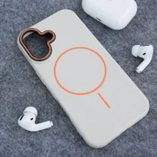 Maska Mag Case Summer Beats za iPhone 16 krem narandzasta