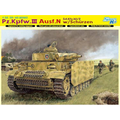 Model Kit tank 6474 - Pz.Kpfw.III Ausf.N w/SCHÜRZEN (PAMETNI KOMPLET) (1:35)