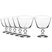 Set of 6 ice cream cups, crystalline glass, Krista, 380 ml - Krosno