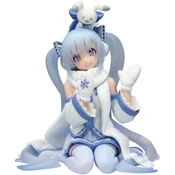 Hatsune Miku Noodle Stopper Snow Miku figura 10cm