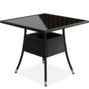 Homestar Vrtna miza Yoro 80x80 cm črna