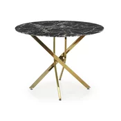 Stol Houston 1538 Crni mramor, Zlatna, 73cm, Staklo, Metal