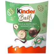 Kinder Čokoladne kroglice - Milk & Hazelnut Sensations - 90 g