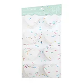 Scrapcooking Silikonski model za peko barvni - Srce Funfetti 8 kos