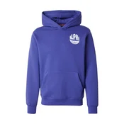 ALPHA INDUSTRIES Majica vijolično modra/bela