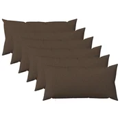 vidaXL Prevleka za blazino 6 kos HEERLEN Taupe 40 x 80 cm Blago