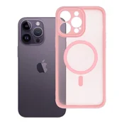 OEM Ohišje za iPhone 14 PRO MAX Full Matte Mag Cover, združljivo z MagSafe, svetlo roza