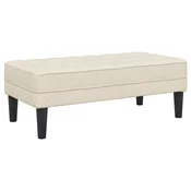 klupa s jastukom Laneno platno 113 x 57 x 39 cm tkanina