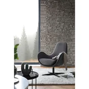 Livetastic FOTELJ, temno siva tekstil