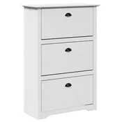 Vidaxl vidaXLL stojalo za čevlje BODO Bela 80x35x118 cm