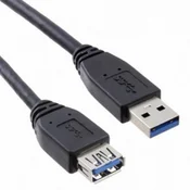 E-green usb 3.0 a - usb 3.0 a m/f 1.8m crni Kabl ( 50879 )