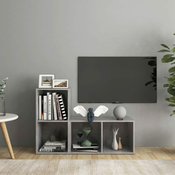 TV ormarici 2 kom boja betona 72x35x36,5 cm konstruirano drvo