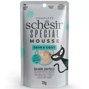 Schesir | Cat Skin & Coat Mousse Losos & piščanec
