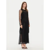 TWINSET Poletna obleka 251TP2510 Črna Regular Fit
