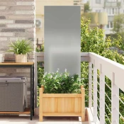 vidaXL Zaslon za zasebnost v vrtu srebrna 50 x 140 cm Pocinkano jeklo