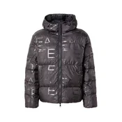 EA7 Emporio Armani Prehodna jakna črna/srebrna