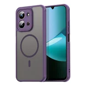 Hibridni ovitek HaloFrost II MagSafe za Xiaomi Redmi 15C 4G/Redmi 15C 5G - purple